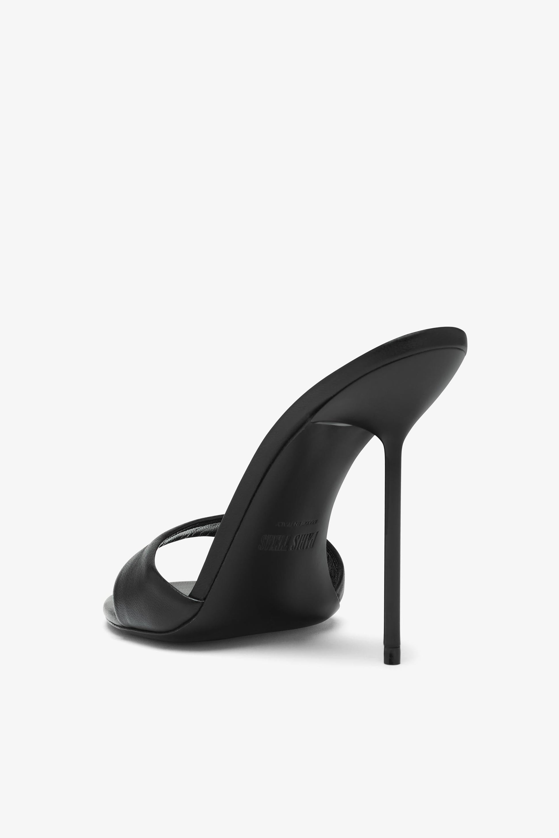 Mule en cuir nappa noir