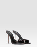 TORTOISE PATENT LEATHER MULE