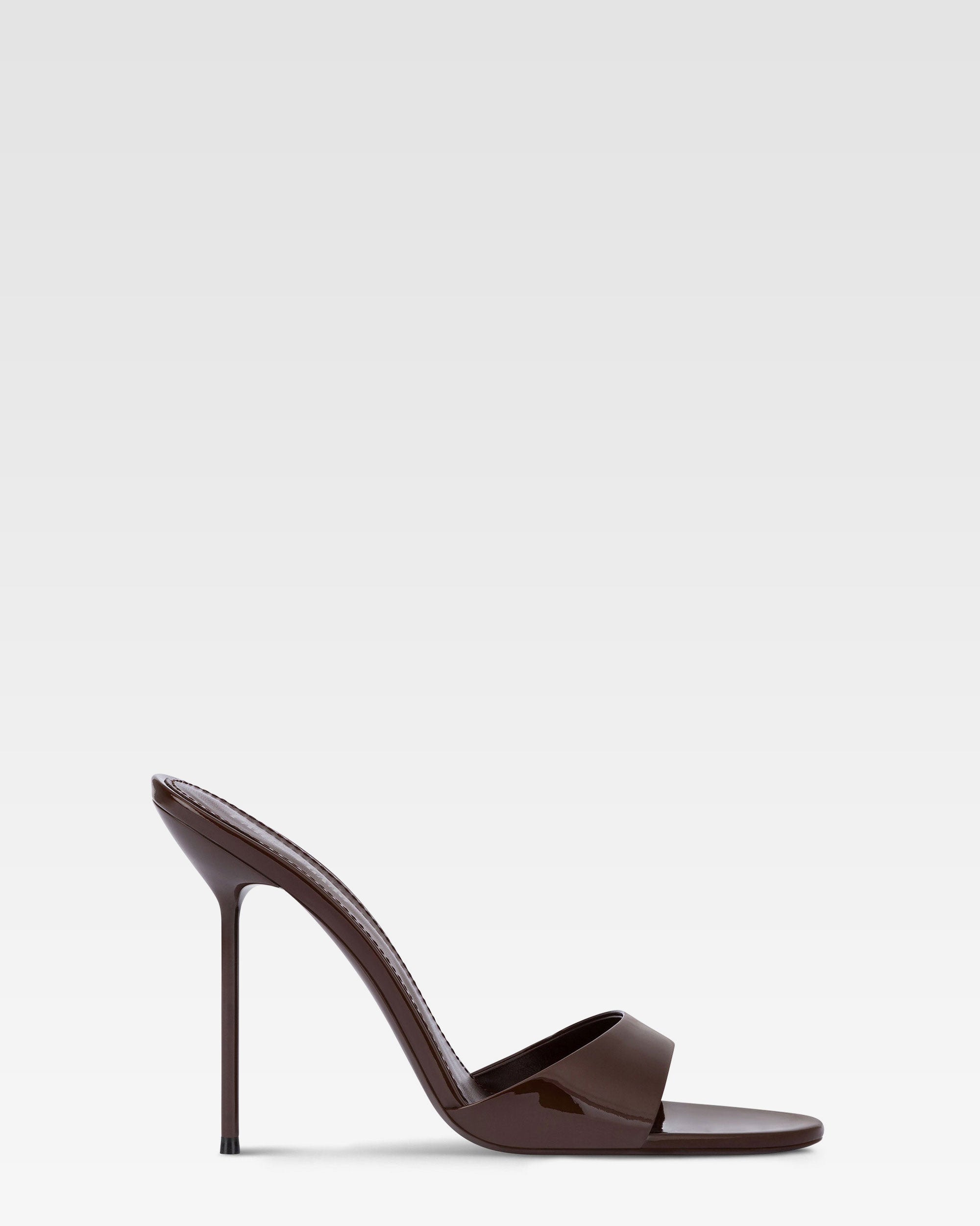 Mules in vernice ebano