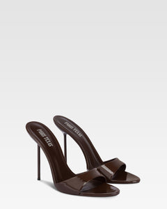 Mules in vernice ebano