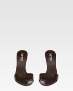 Mules in vernice ebano