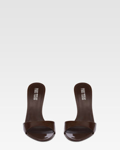 Mules in vernice ebano