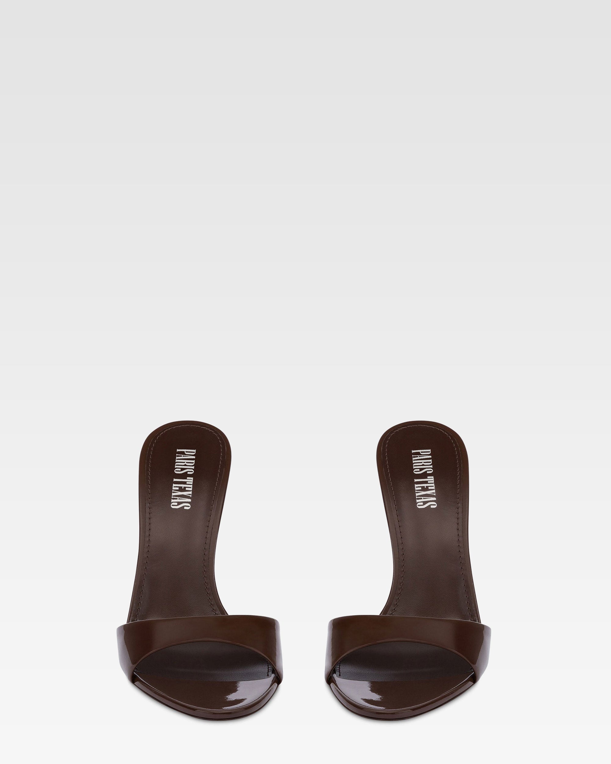 Mules in vernice ebano