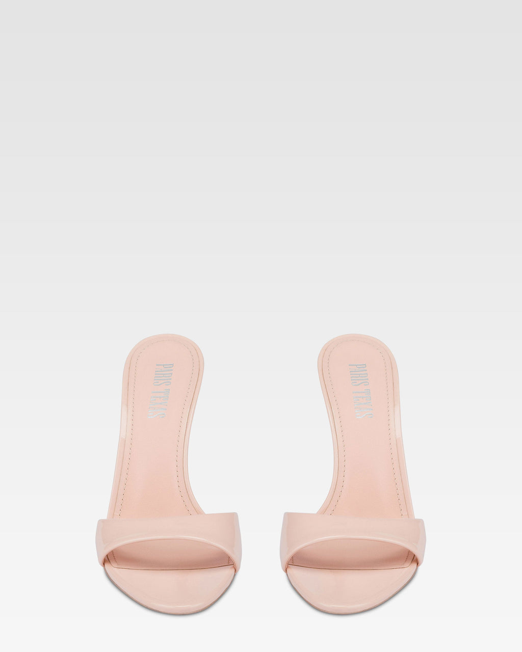 Mules in vernice rosa cipria