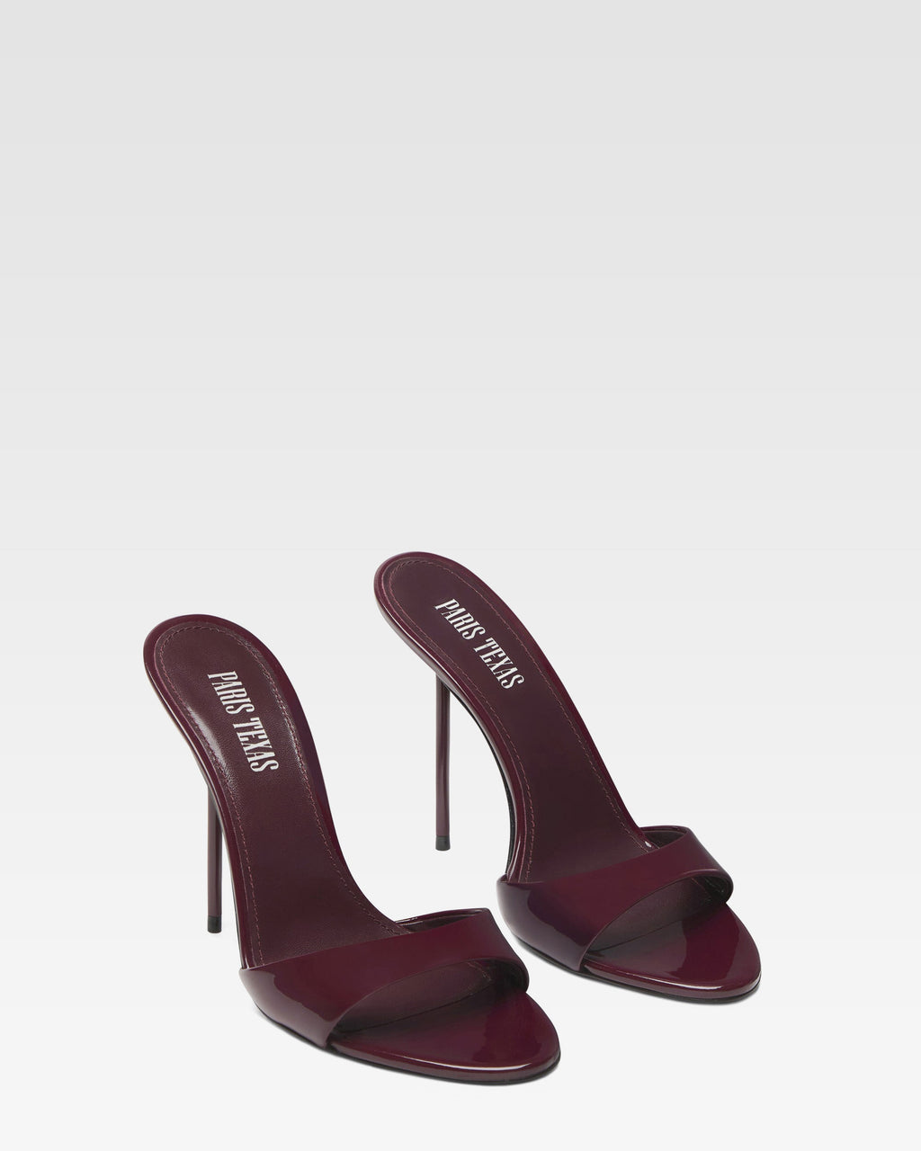 Amarena patent leather mules