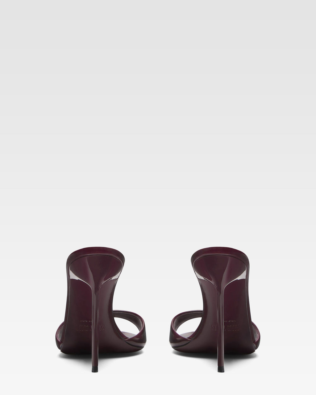 Amarena patent leather mules