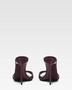 Amarena patent leather mules