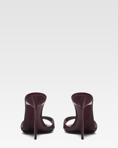 Amarena patent leather mules