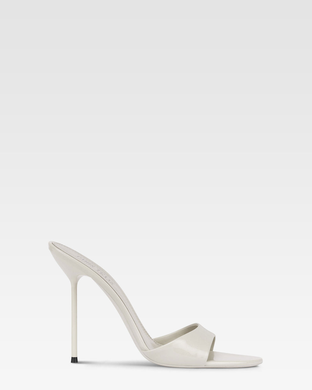 Mules in vernice grigia