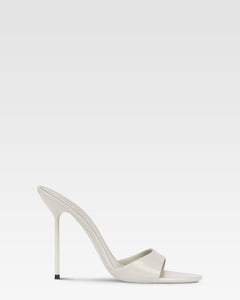 Mules in vernice grigia