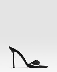 Patent leather mule — BLACK