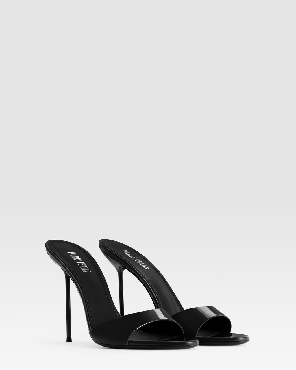 Patent leather mule