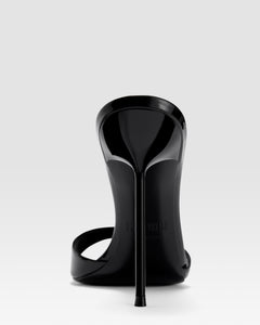 Patent leather mule