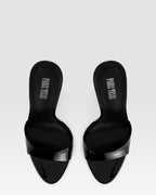 Patent leather mule