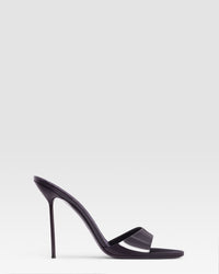 Patent leather mule — VIOLET BLACK