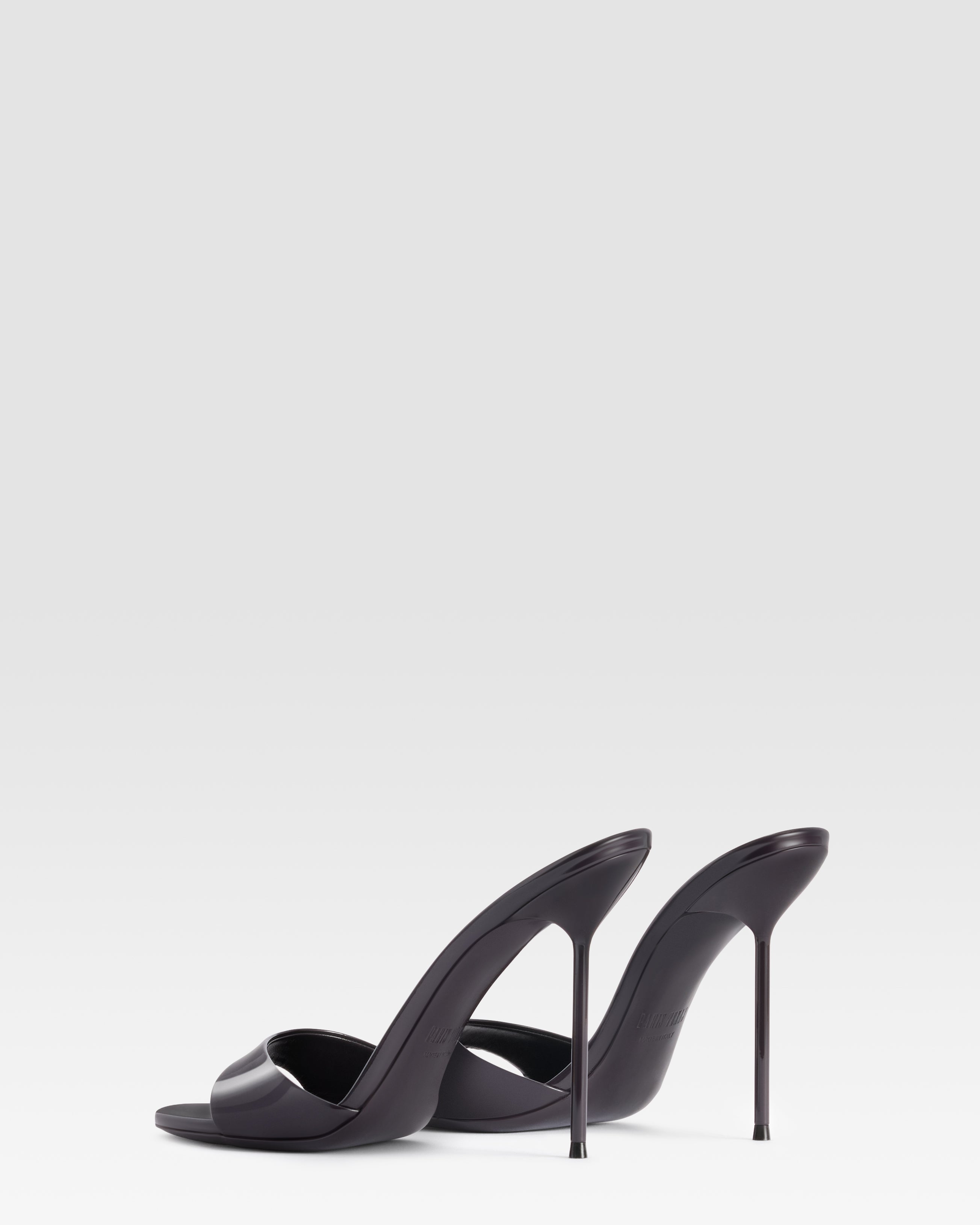 PATENT LEATHER MULE