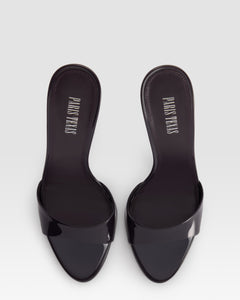 PATENT LEATHER MULE