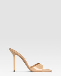 Mules in petal pink patent leather — HONEY