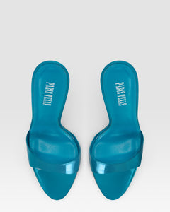 PATENT LEATHER MULE