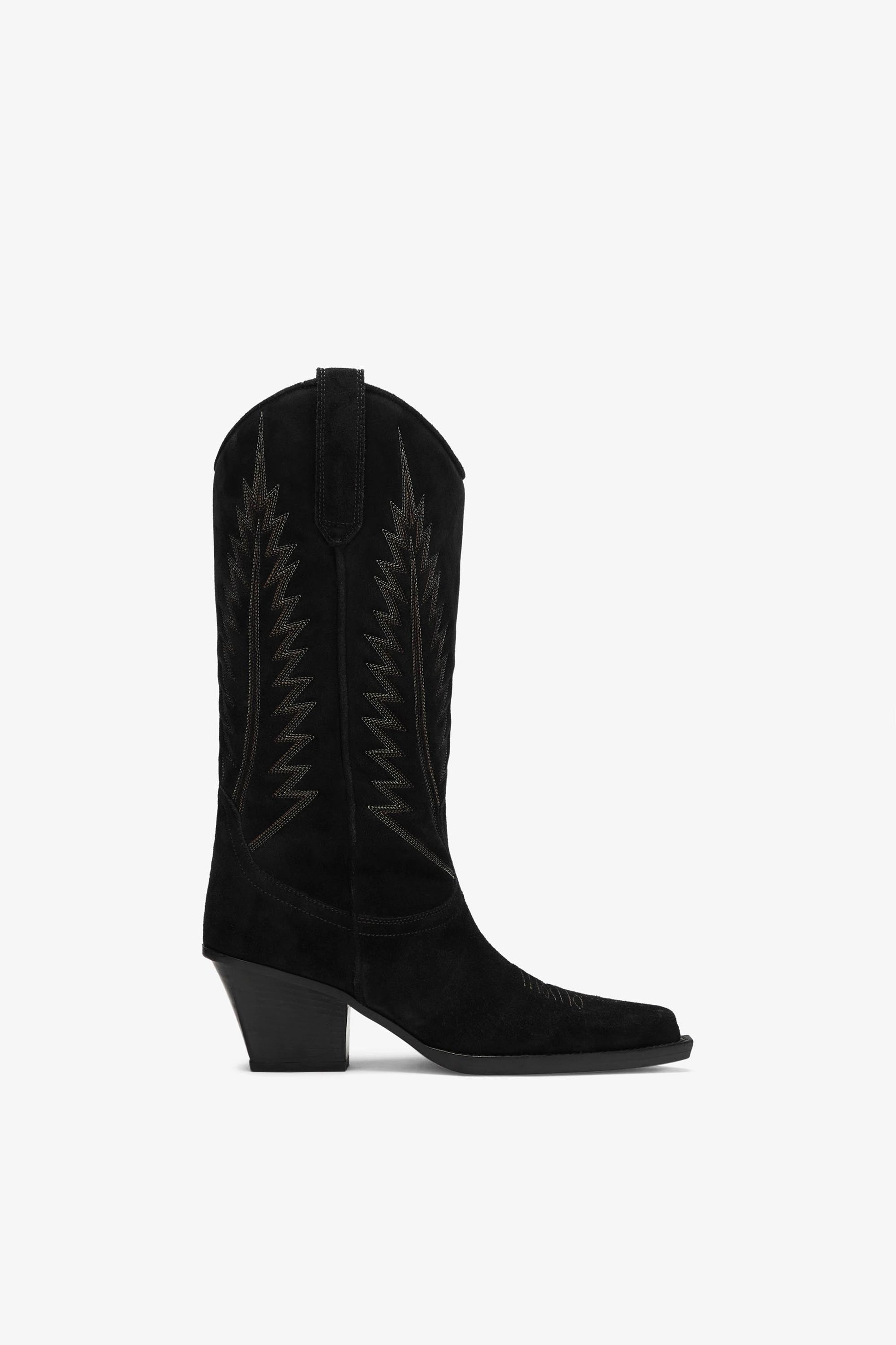 Bottes en daim noir