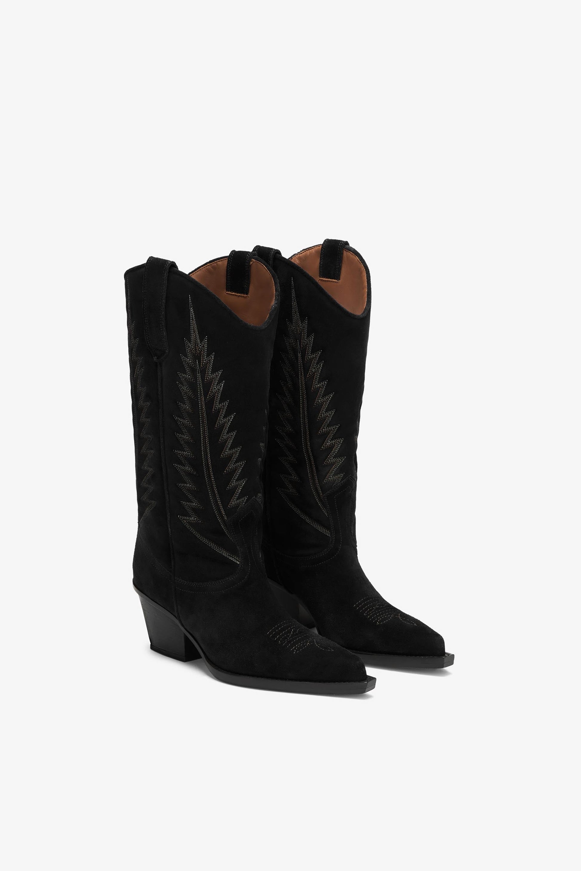 Bottes en daim noir