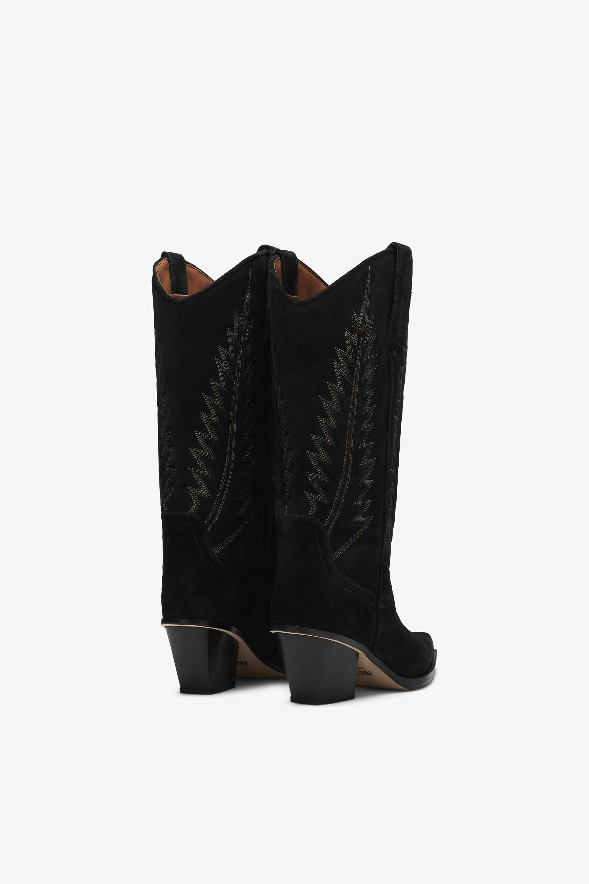 Bottes en daim noir