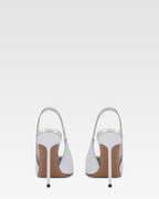Slingback aus Spiegelleder