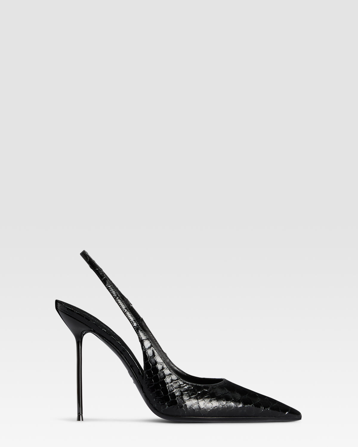 PYTHON-PRINT LEDER SLINGBACK