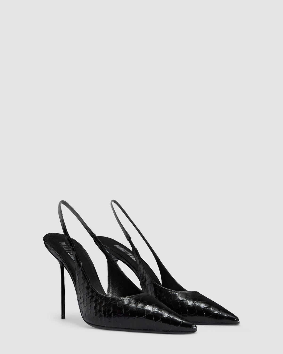 PYTHON-PRINT LEDER SLINGBACK