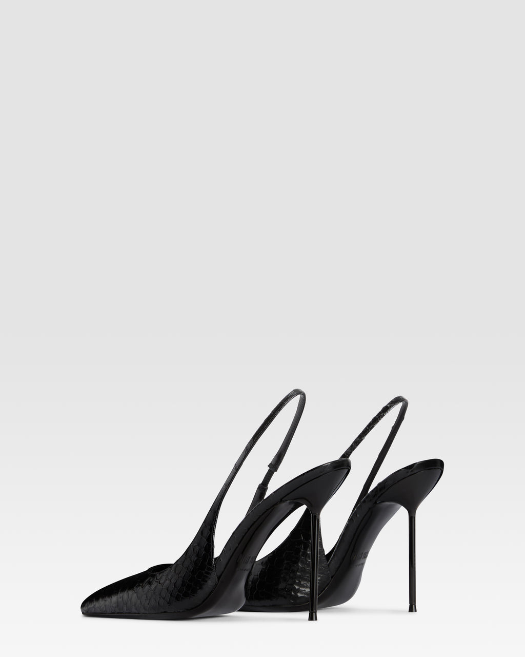 PYTHON-PRINT LEDER SLINGBACK