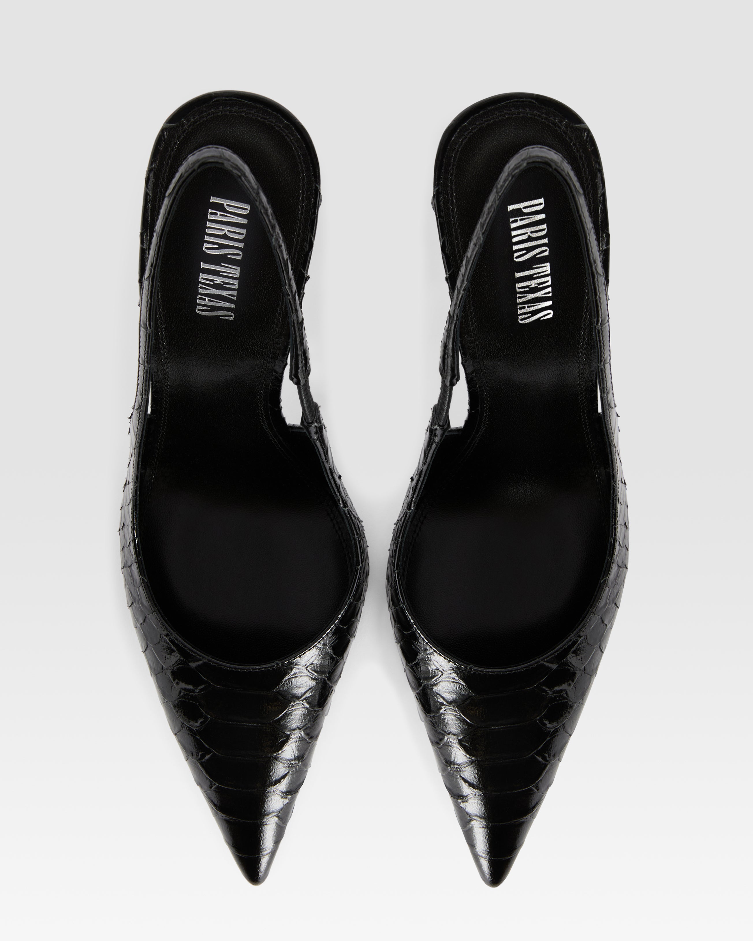 PYTHON-PRINT LEDER SLINGBACK