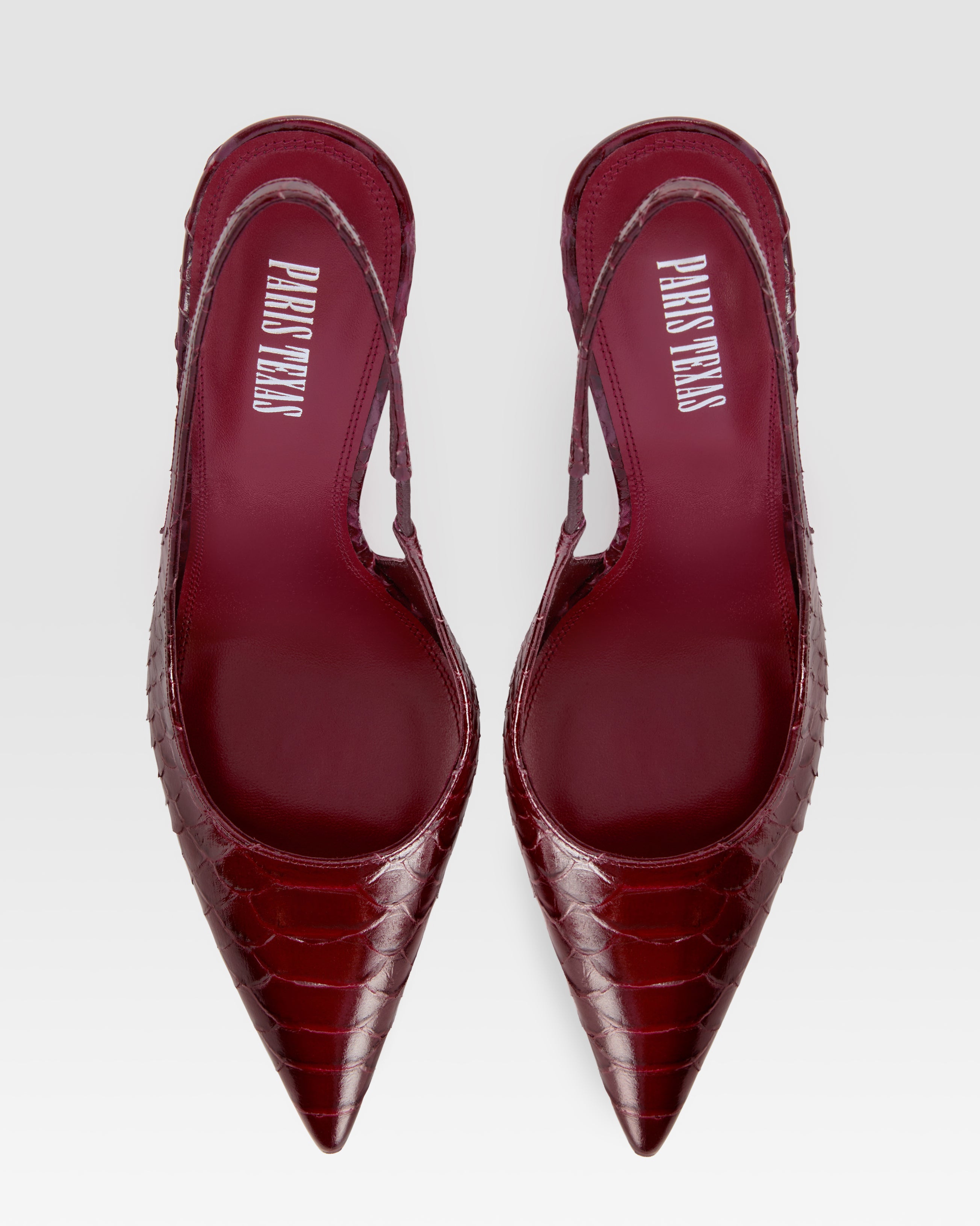 SLINGBACK IN PELLE STAMPA PITONE