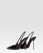 TORTOISE PATENT LEATHER SLINGBACK