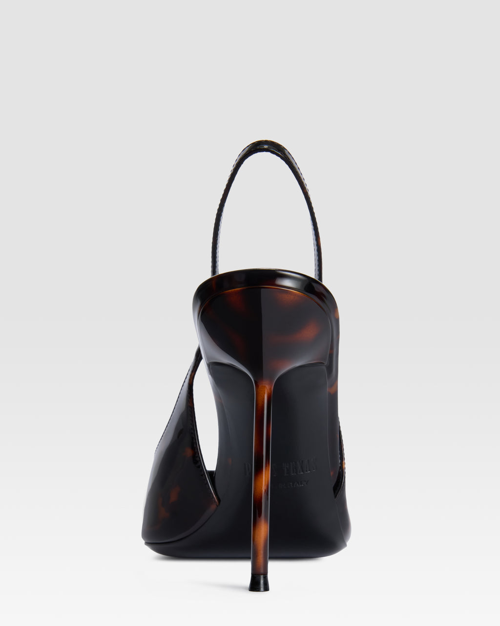 TORTOISE PATENT LEATHER SLINGBACK