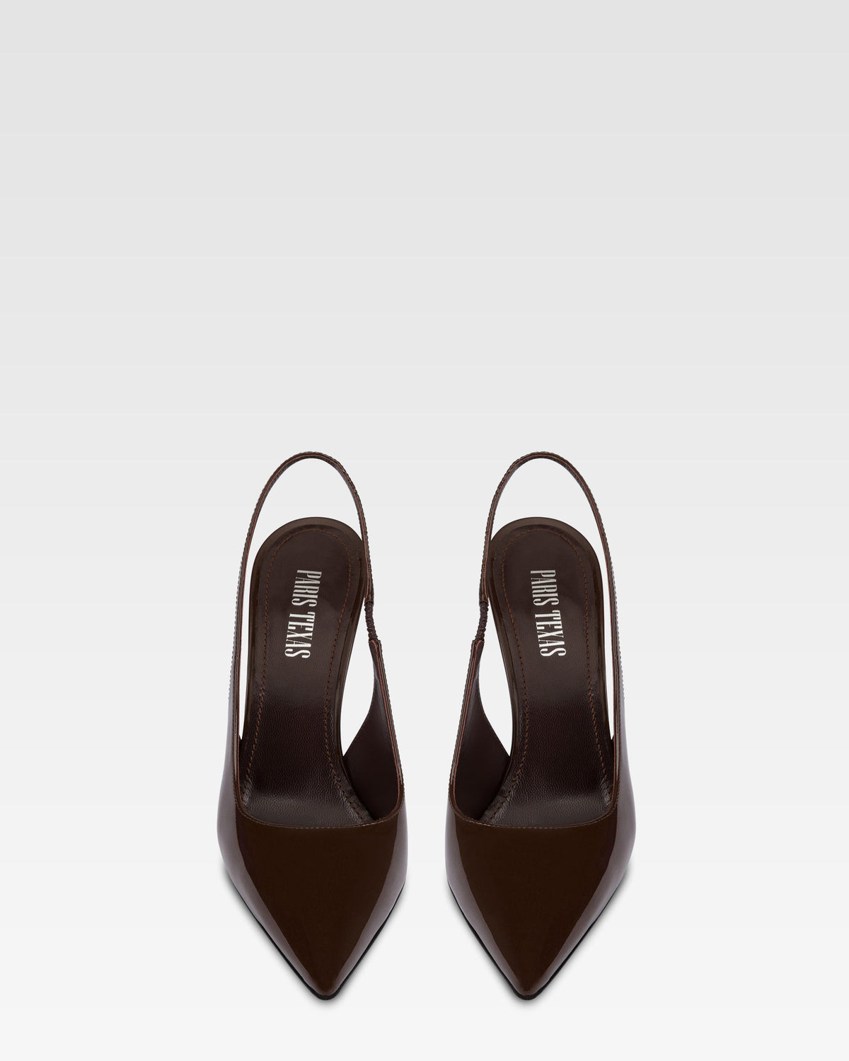 Patent leather slingback
