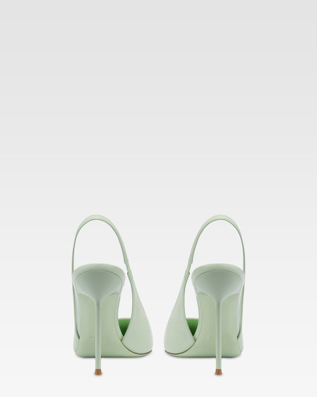 Slingbacks in mint patent leather