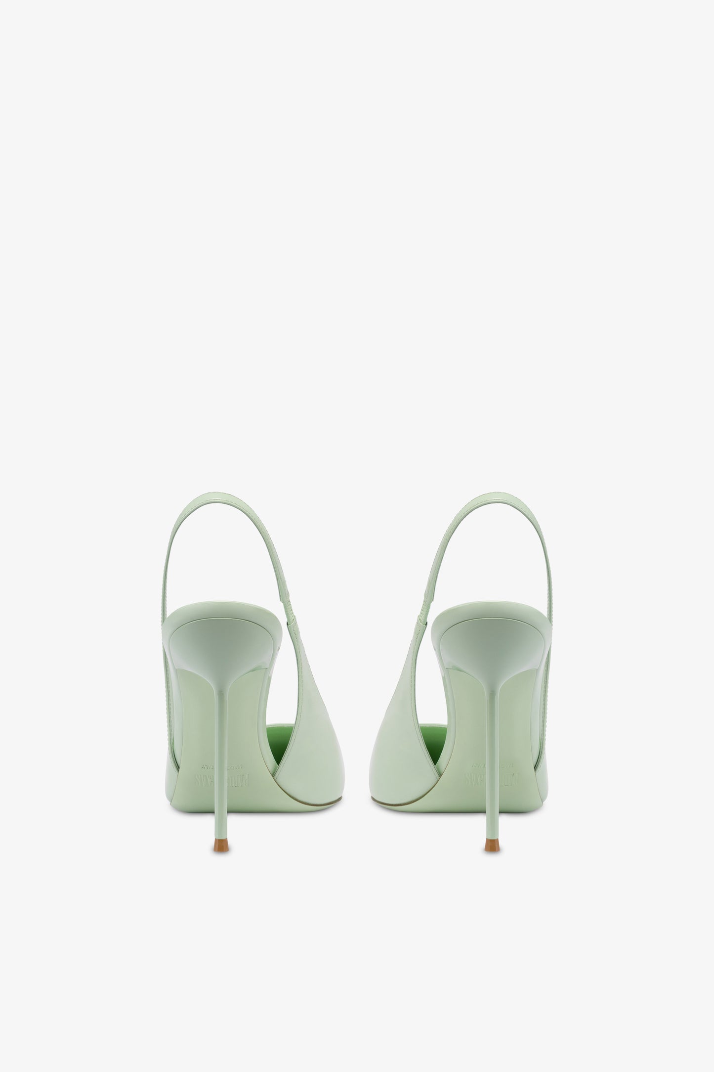 Slingbacks in mint patent leather