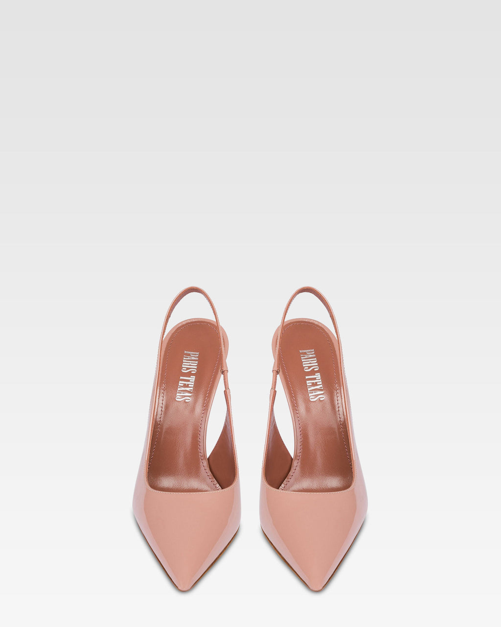 Slingback a punta in morbida pelle rosa texas lucido