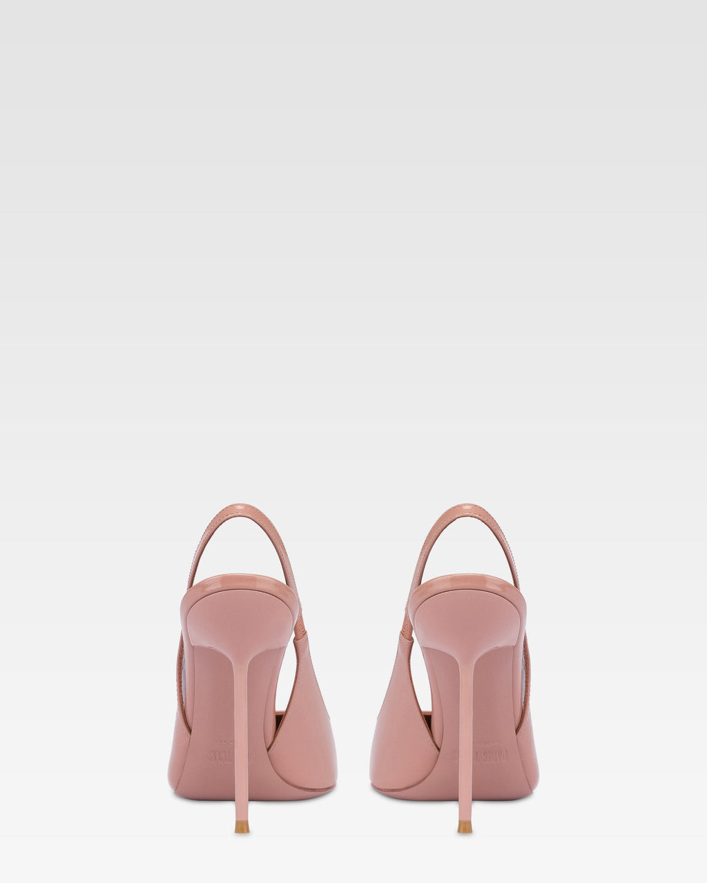 Slingback a punta in morbida pelle rosa texas lucido