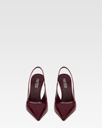 Slingback in vernice