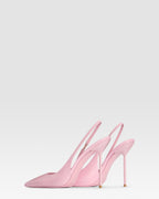 Slingbacks in petal pink patent leather