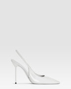 Patent leather slingback
