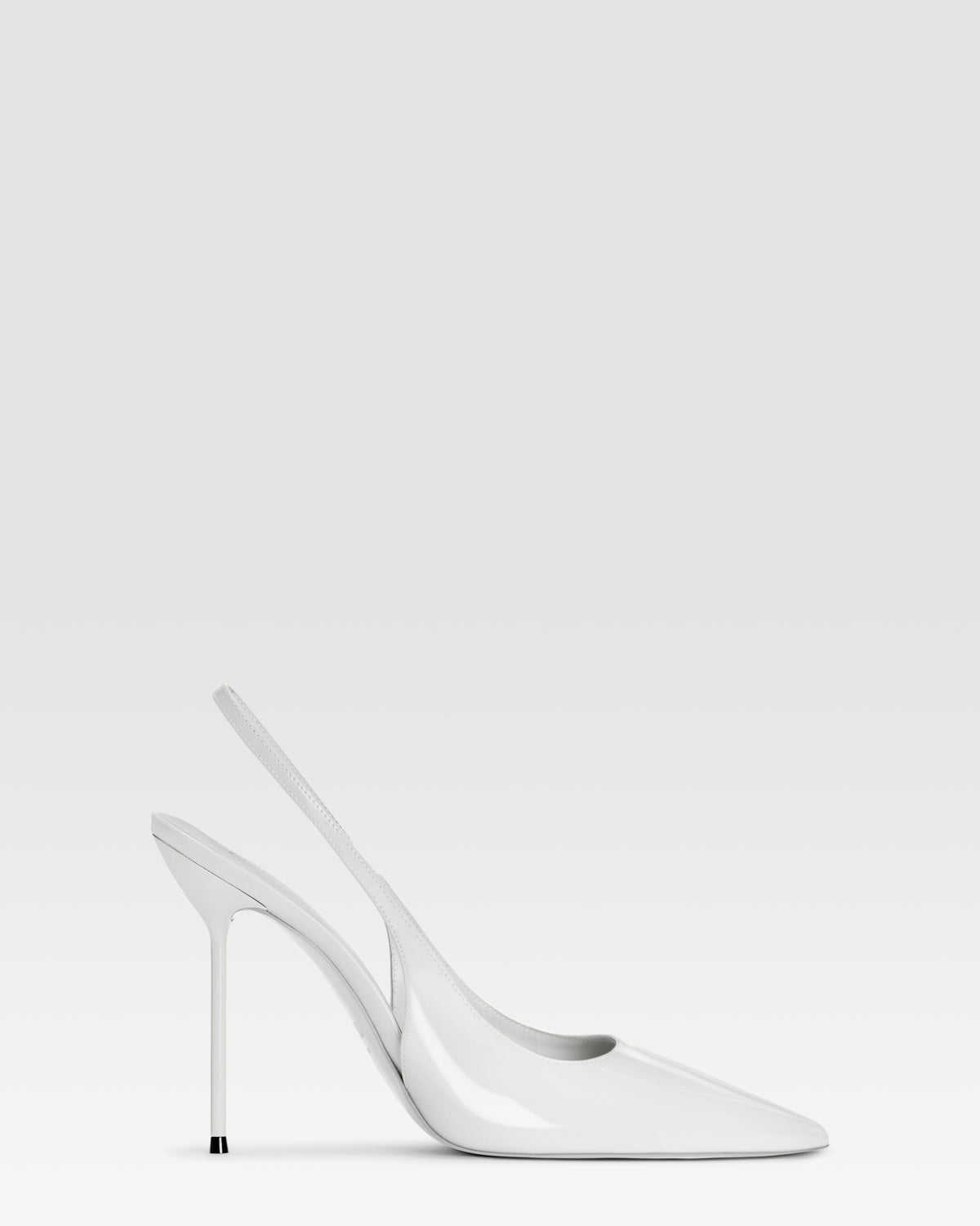 Patent leather slingback