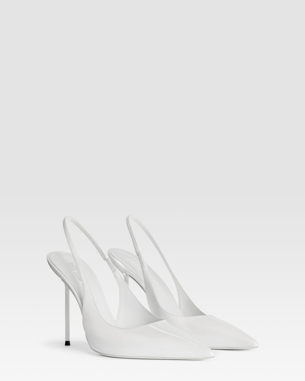 Patent leather slingback