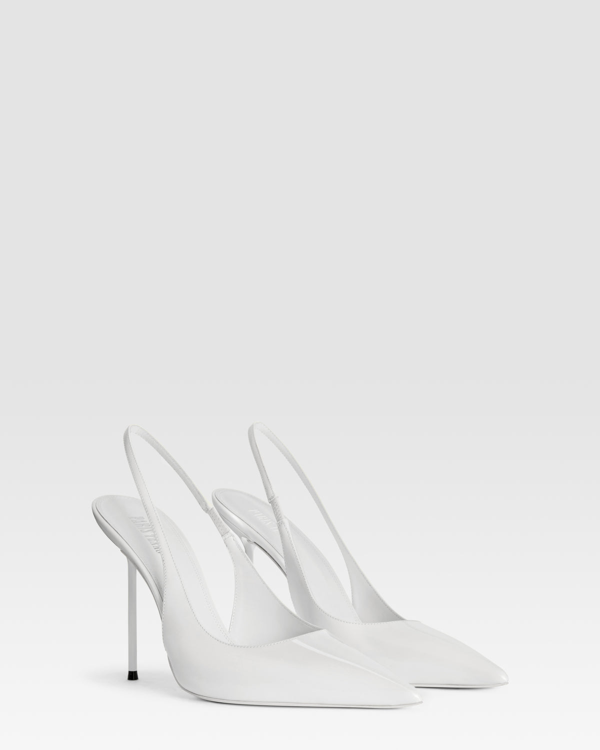 Patent leather slingback
