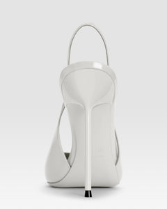 Patent leather slingback