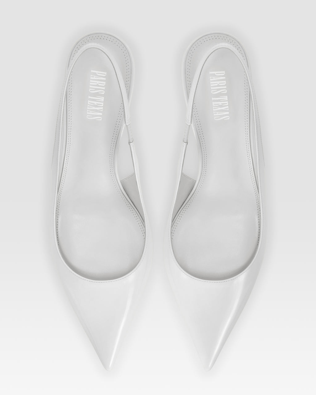 Patent leather slingback