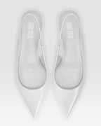 Patent leather slingback