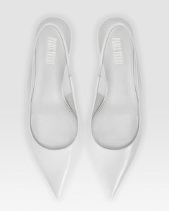 Patent leather slingback