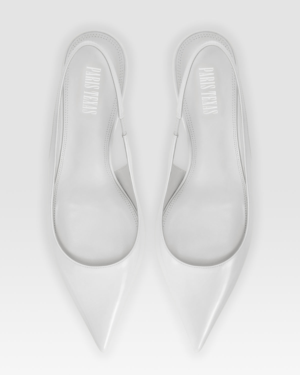 Patent leather slingback